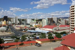 The city center in 2009. New buildings appear and change the town picture